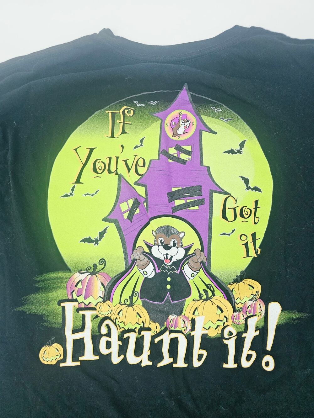 BUCEES Buc-ees Fall HALLOWEEN Tee Tshirt Pumpkins Haunt It Size L 4262